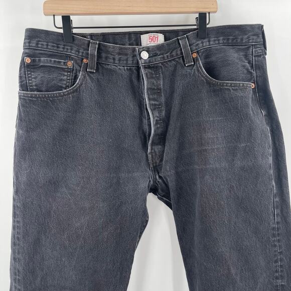LEVI'S 501 Jeans 40WX30L Straight Leg Button Fly 100% Cotton Mens Denim Vintage - Picture 11 of 16